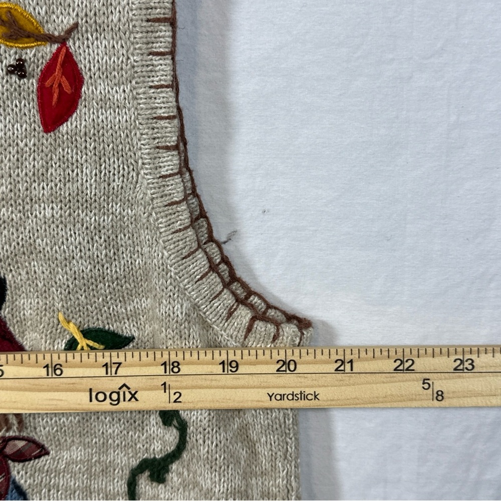 White Stag Kids Pumpkin Patch Vest - Cream and Orange SZ L - Picture 9 of 9